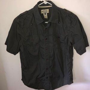 American Rag Army style short sleeve button down